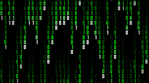 Matrix Style Bits Rain
