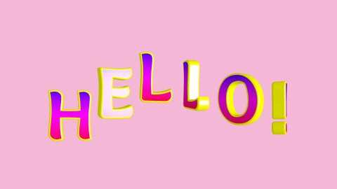 Popping Up 3D Letters