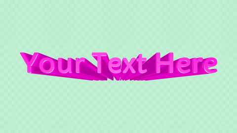 Zoom-In 3D Text